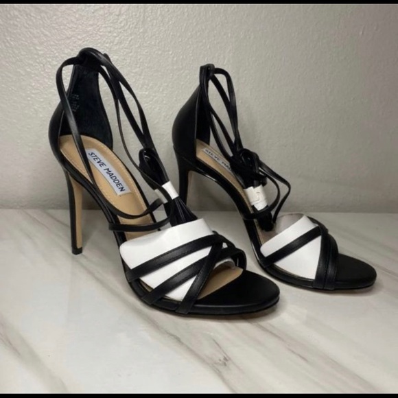 Steve Madden black sandal heels size 7.5 - Picture 6 of 6